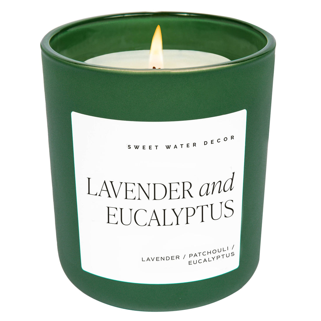 Lavender & Eucalyptus 15 oz Soy Candle, Matte Jar