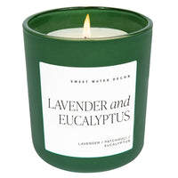 Lavender & Eucalyptus 15 oz Soy Candle, Matte Jar