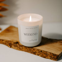 Weekend 15 oz Soy Candle, Matte Jar - Home Decor